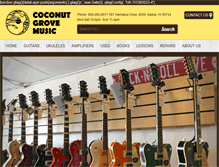 Tablet Screenshot of coconutgrovemusic.com